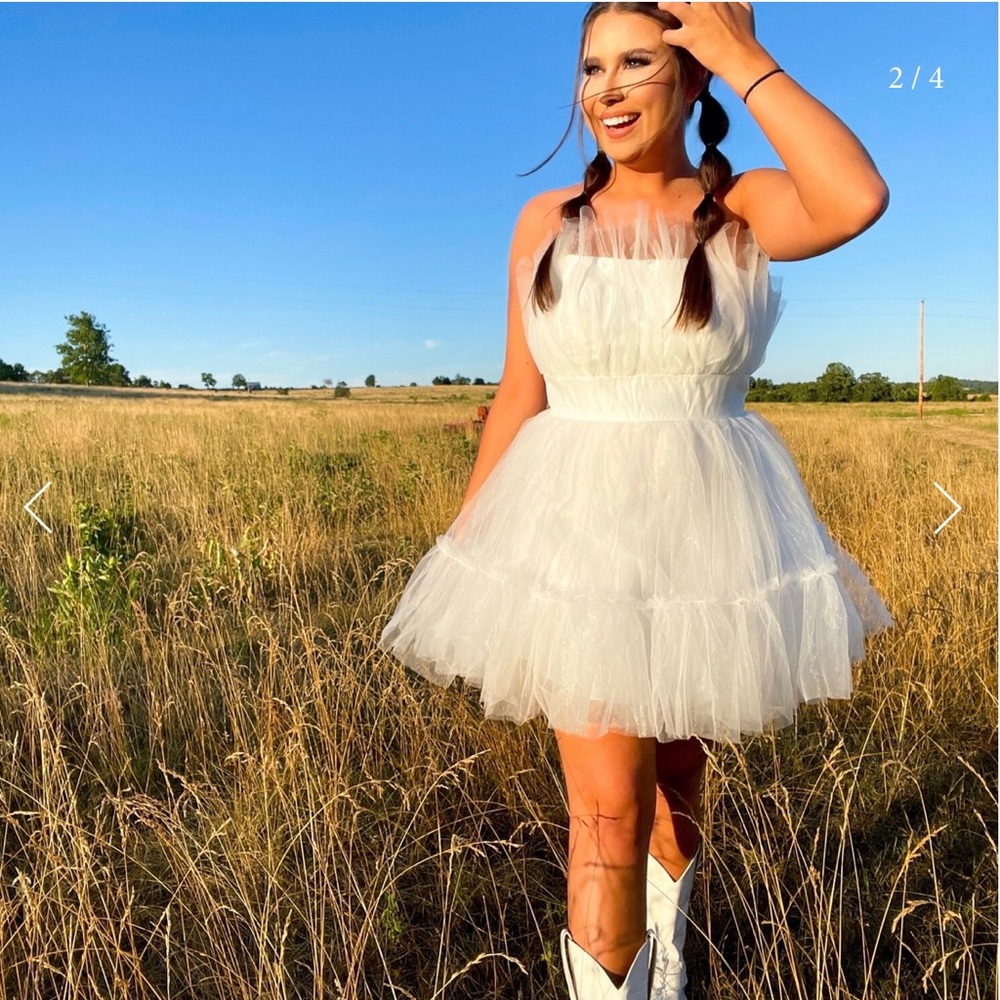 White Tulle Dress